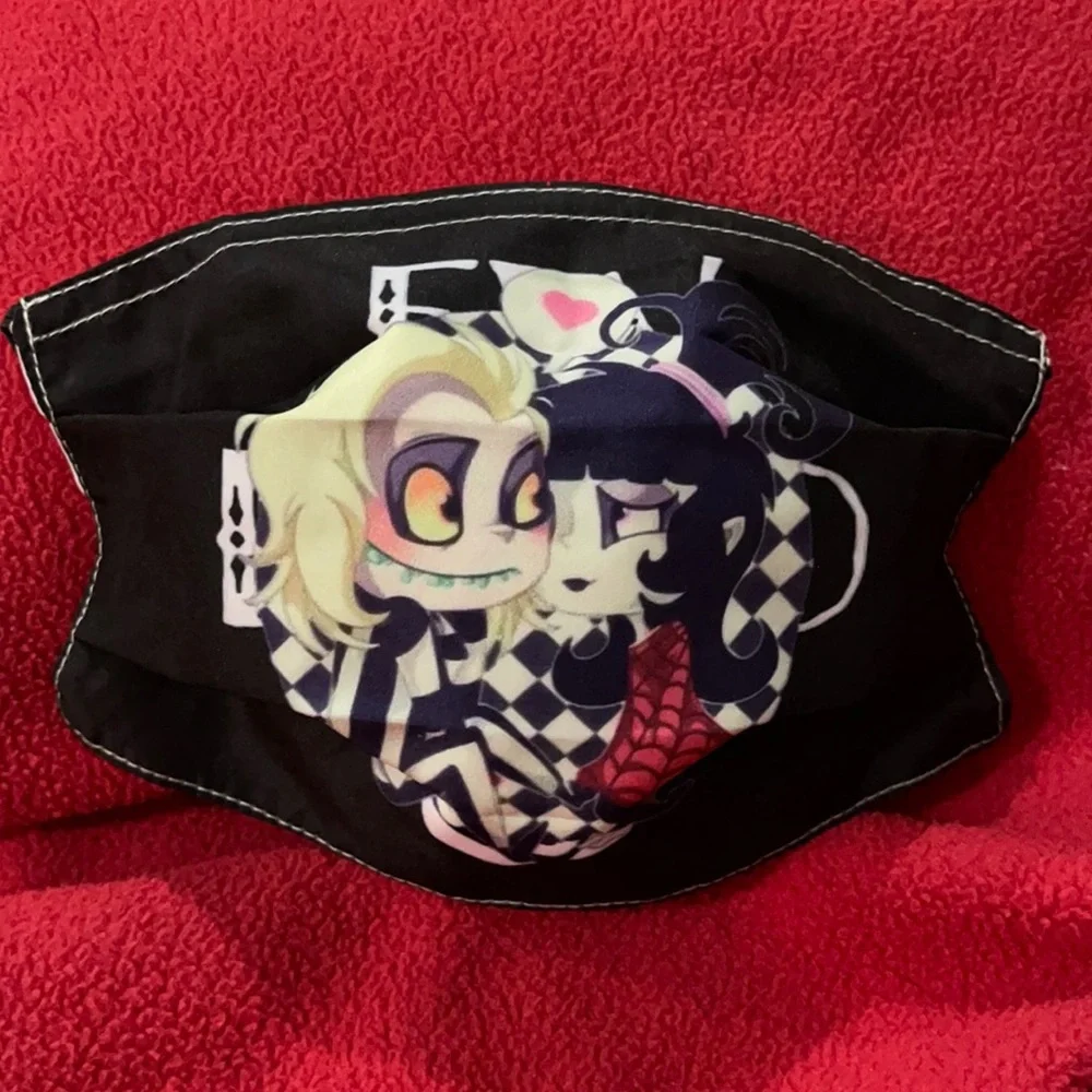 6/$20 New Beetlejuice cartoon face mask